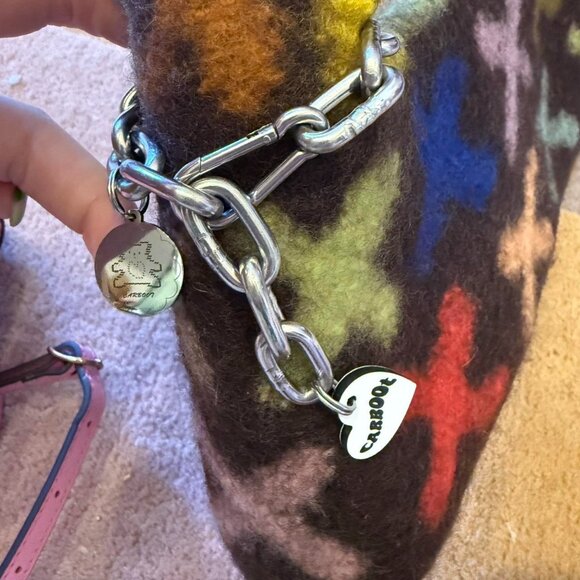 Carboot handmade made to order very very rare felted shoulder bag made cross - Picture 7 of 9